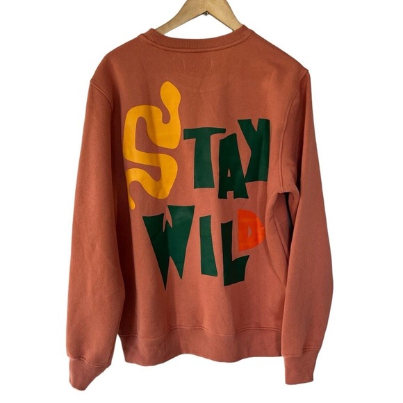 Roku Studio Stay Wild Graphic Sweatshirt Large - Picture 2 of 4